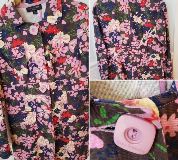 Bright Neutral Floral Car Coat - Picture 1 of 5